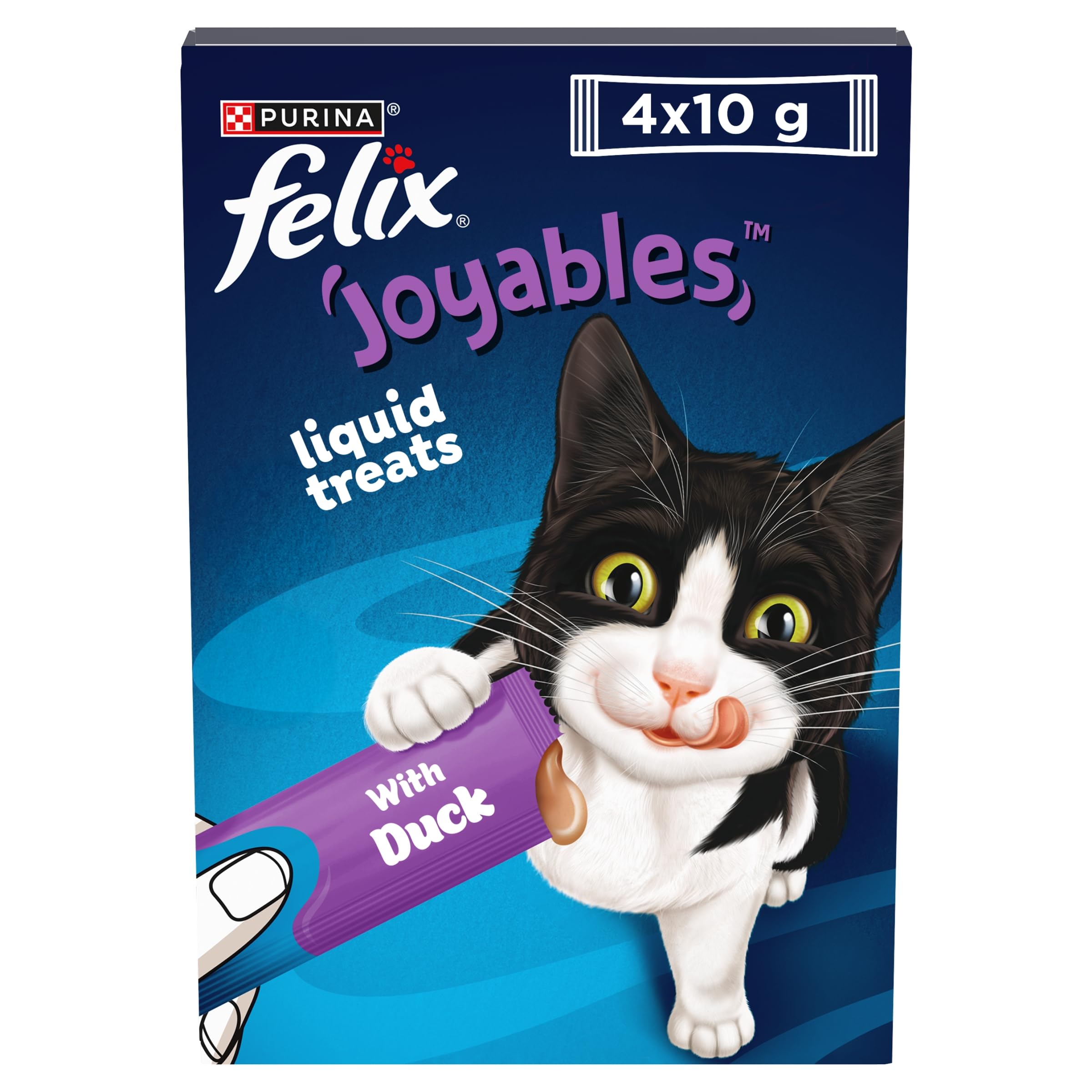 FELIX Joyables Duck Liquid Cat Treat 4x10g (Pack of 11)