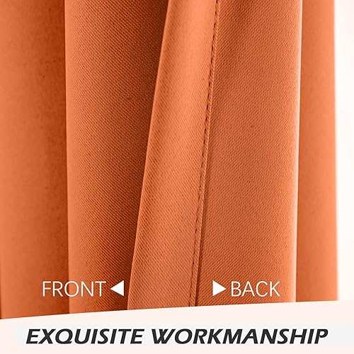 Miniatura 3 de Mysky Home - Cortina opaca para dormitorio con ojales para oscurecimiento de habitación increíble cortina de tejido triple con aislamiento térmico 1