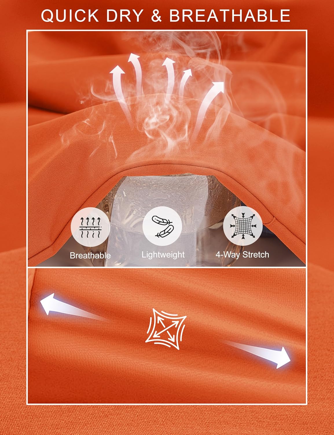 MAGCOMSEN Men's Capri Shorts Quick Dry Below Knee 3/4 Capri Pants with Zipper Pockets for Workout Running Training Summer - Image 4