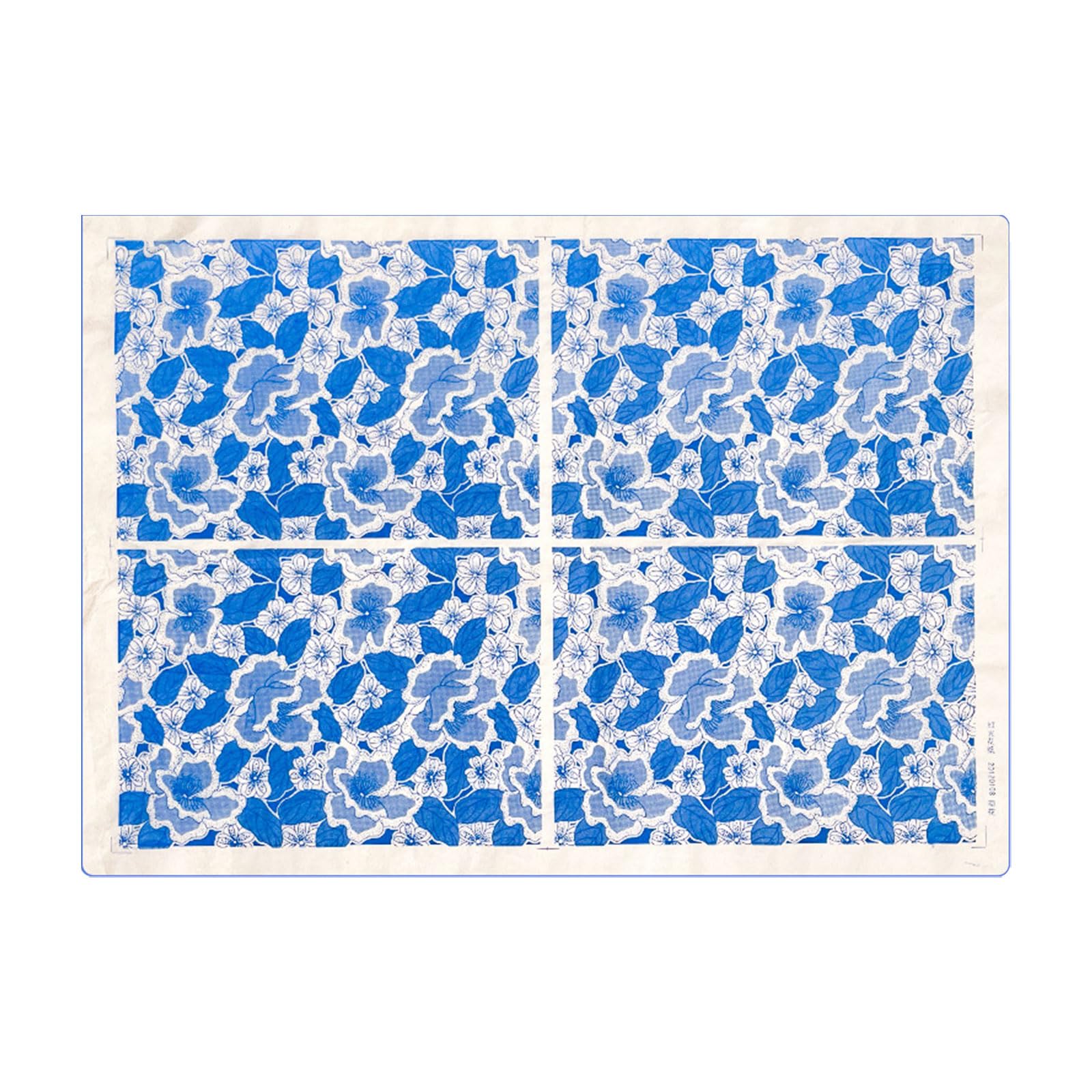 Qusinfc Chinese Zodiacs Underglaze Transfer Paper for Pottery Handcraft Featuring Flower and Bird Designs Heat Transfers Paper