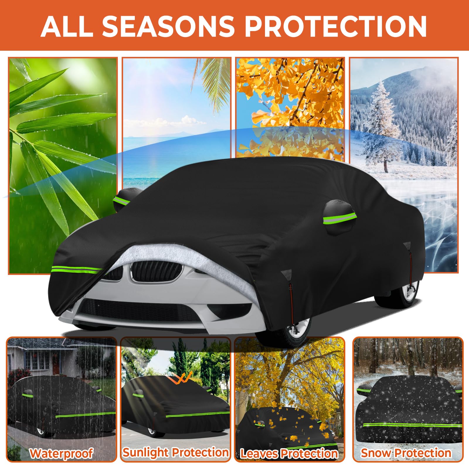 Funda Completa para Coche para BMW Z3 1995-2002, 6 Capas, Impermeable, Transpirable, para Nieve, Sol, Lluvia, Polvo, protección contra Todo Tipo de Clima
