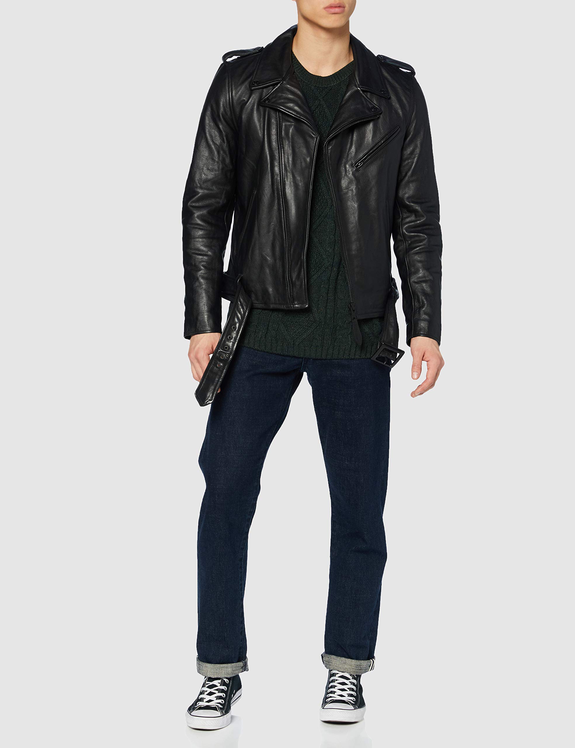 Schott NYC Skórzana kurtka Mężczyźni Lc1140blk