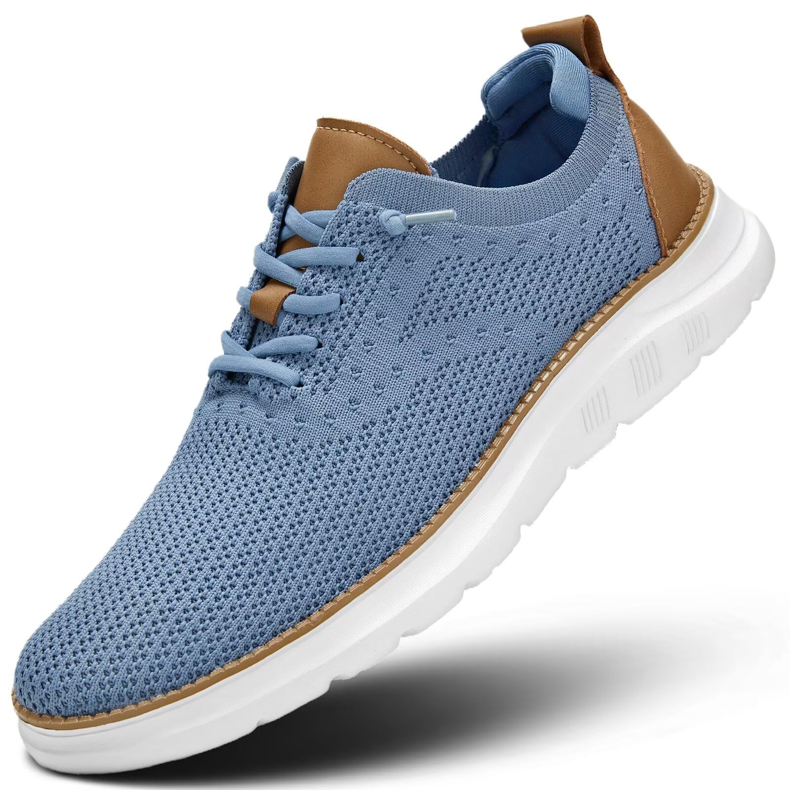 Men's Mesh Sneakers Oxfords Lace-Up Lightweight Casual Walking Shoes Driving Shoes