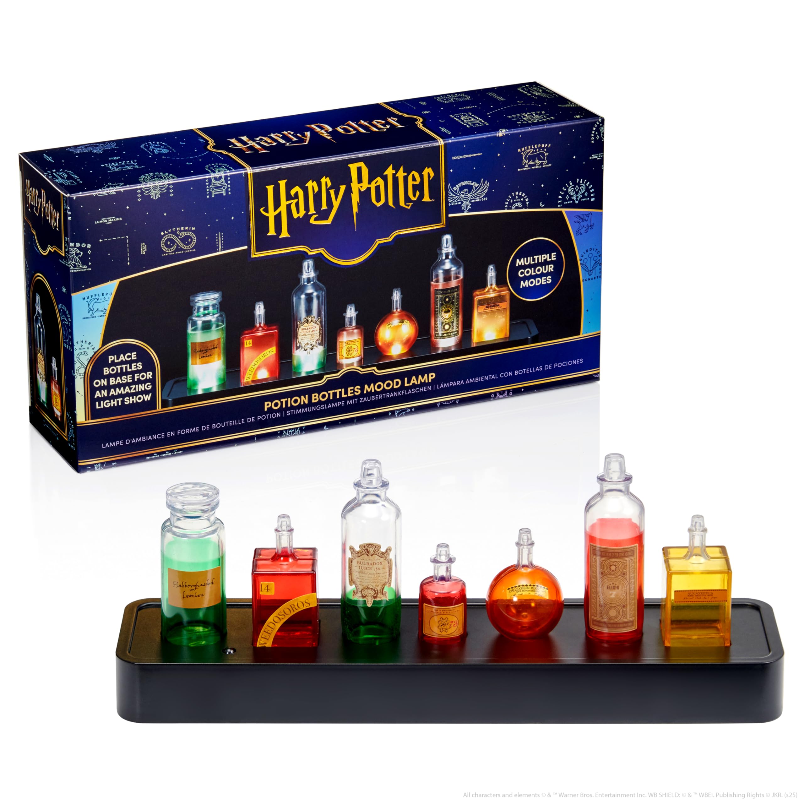 Professor Snape's Potion Bottles Mood Lamp | Bedroom Accessory Night-Light | Official Wizarding World Harry Potter Gifts, Toys and Collectables