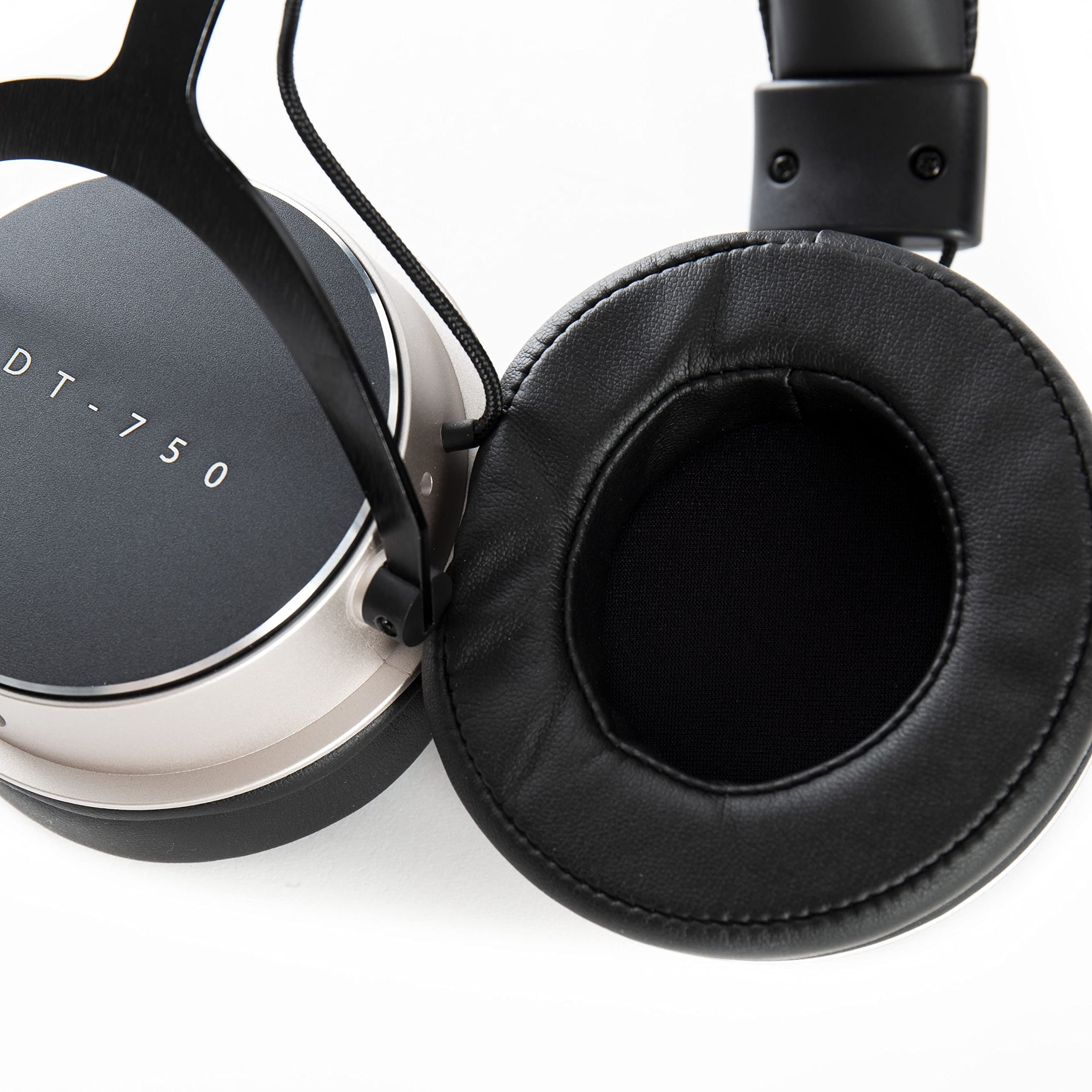 Fame Audio DT-750 Studio Kopfhörer, Kopfhörer geschlossen mit abnehmbaren Kabel, Frequenzbereich 8 bis 35000 Hz, 32 Ohm Impedanz, 3.5 mm Adapter