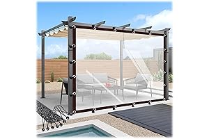CghhDY Clear Vinyl Curtains for Patio Heavy Duty