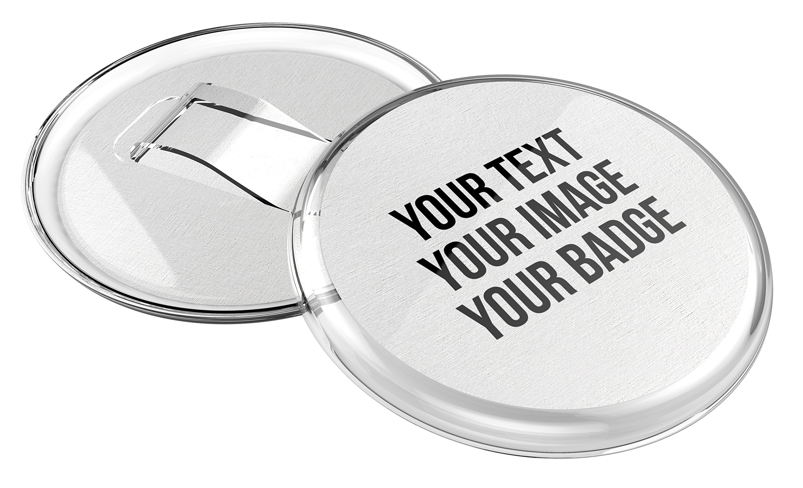 Instant Button Badges Kit 56mm with Clip (Pack of 10) Make Your Own