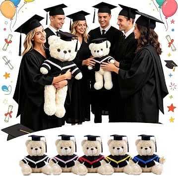 Personalized Giant Graduation Bear 2 Ft to 3.3 Ft for Kids Adults, 24 inch to 40 inch Custom Graduation Big Teddy Bear Stuffed Animal as 2026 Grad Gifts for Preschool High School University
