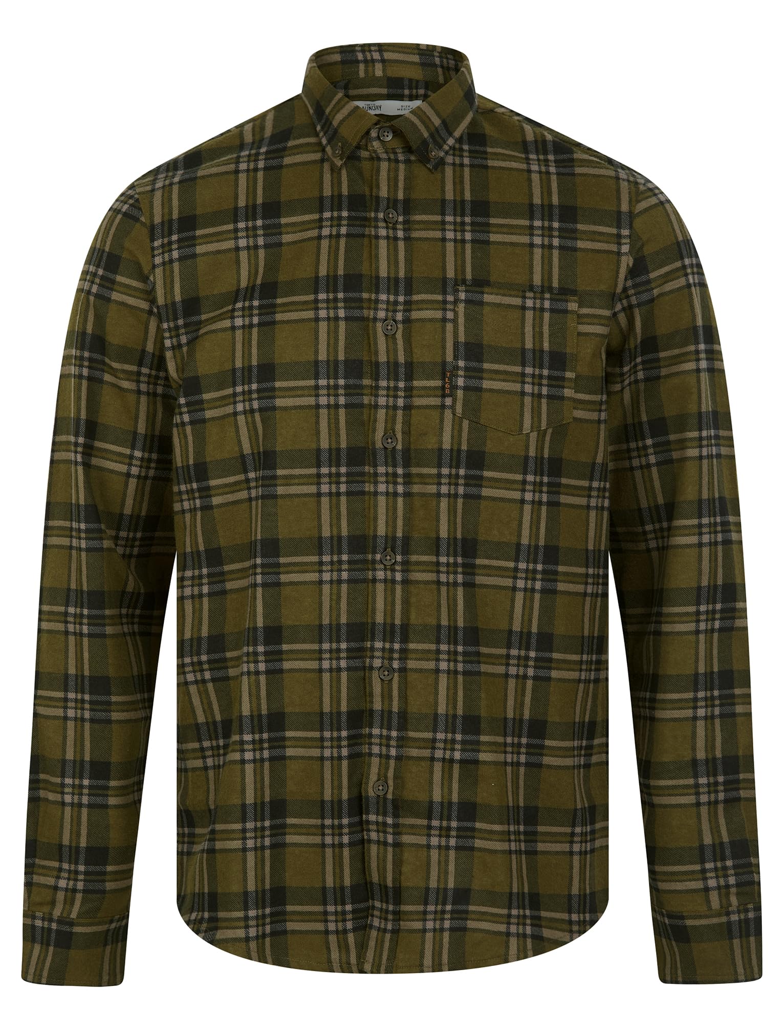 Tokyo Laundry Men's Printed Checked Cotton Flannel Shirt