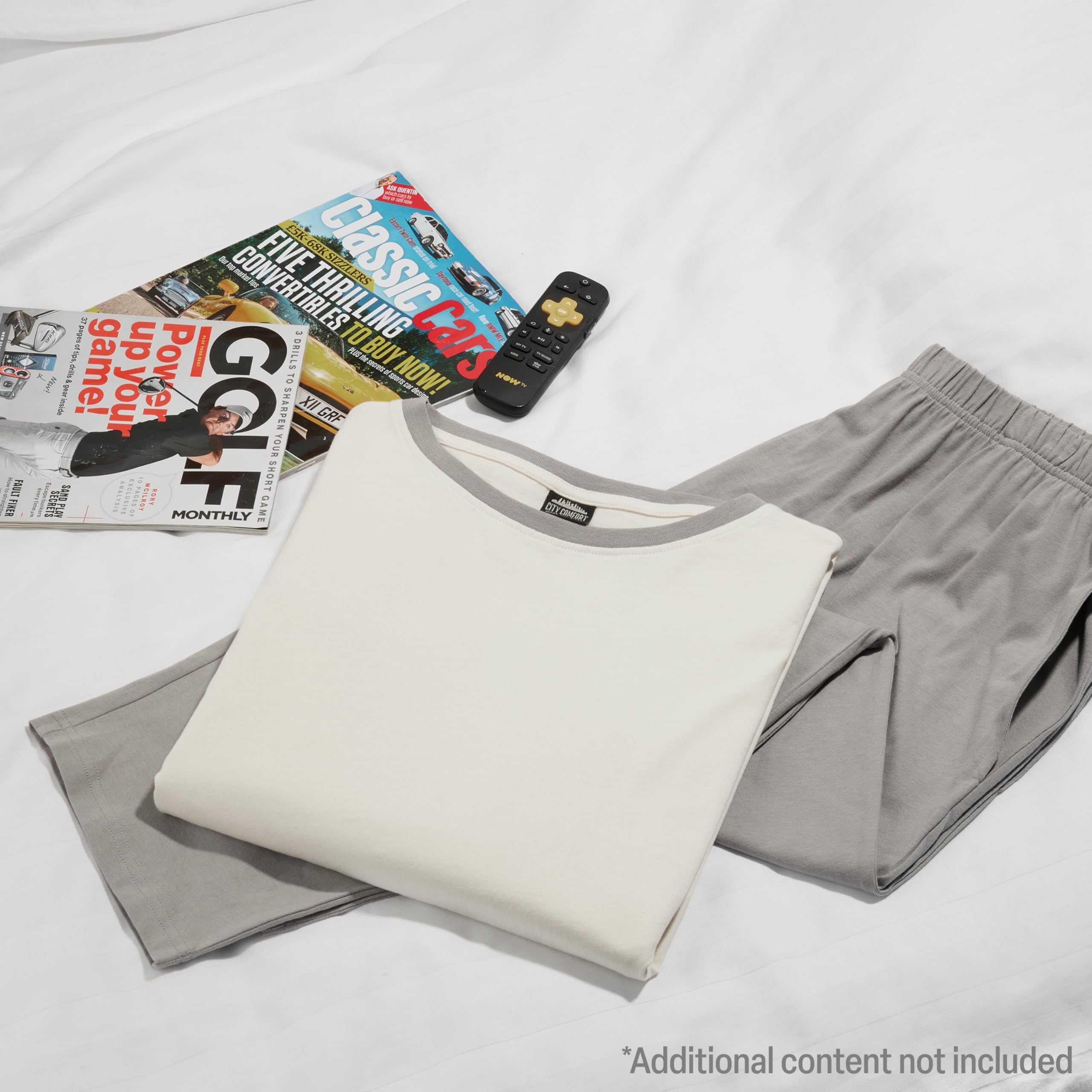 CityComfort Lungo Pigiama Uomo Set, Adulti Adolescenti Morbido 2 Pezzi Pigiama Caldo