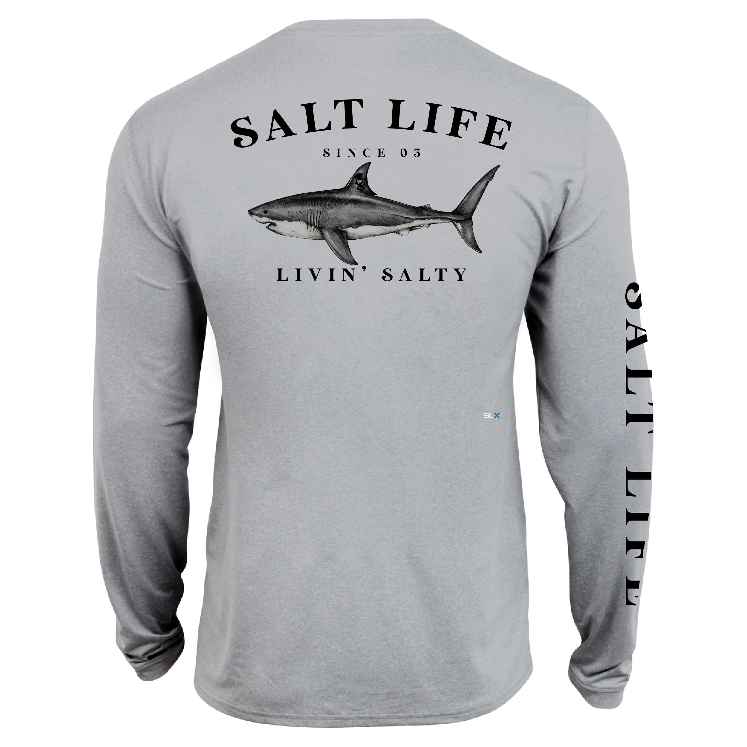 SALT LIFEmens Jaws of Steel Long Sleeve Performance Fit Shirt Jaws of Steel Long Sleeve Performance Fit Shirt