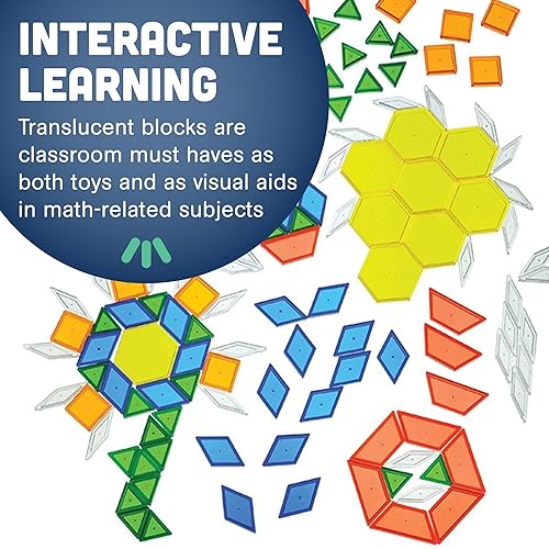 Miniatura 4 de Bloques translúcidos para diseño Constructive Playthings set de 147 piezas EDX-147