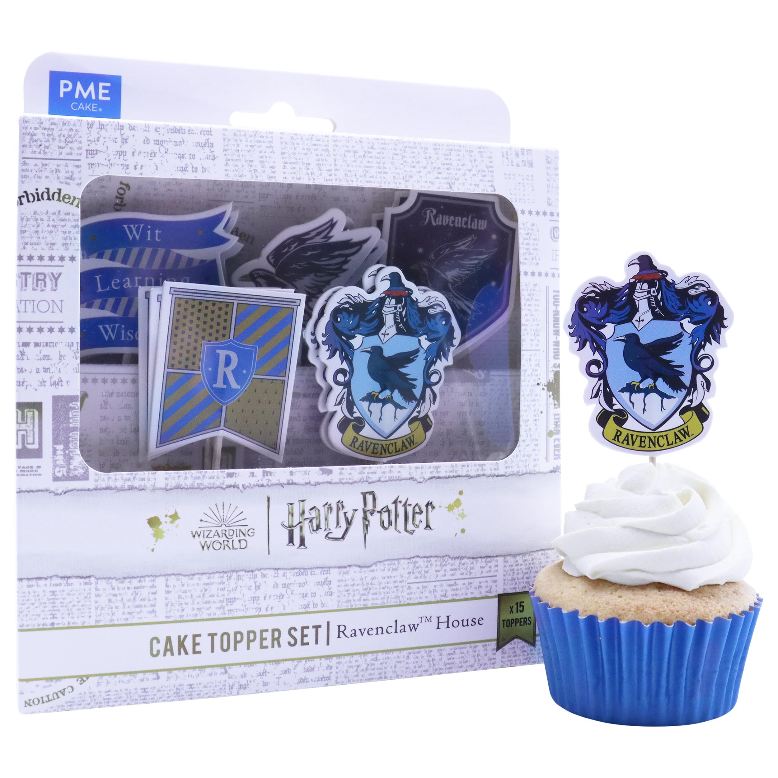 PME Harry Potter Cake Toppers, Pack of 15, Ravenclaw