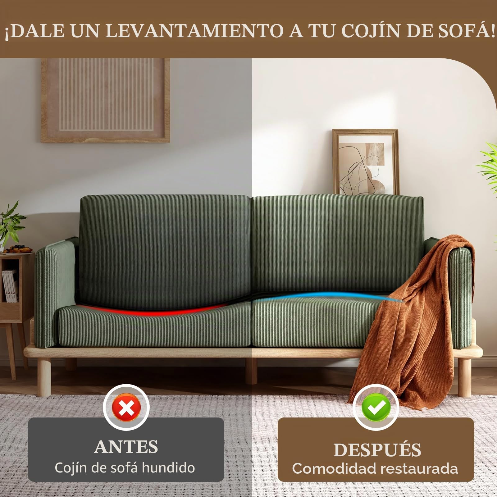 LIROPAU Espuma de Poliuretano para Relleno Densidad 40, Grosor 5 cm, Plancha de Espuma de Alta Densidad y Firmeza para Relleno de Sofás, Sillas, Sillones de Poliuretano Expandido, 50 x 50 cm
