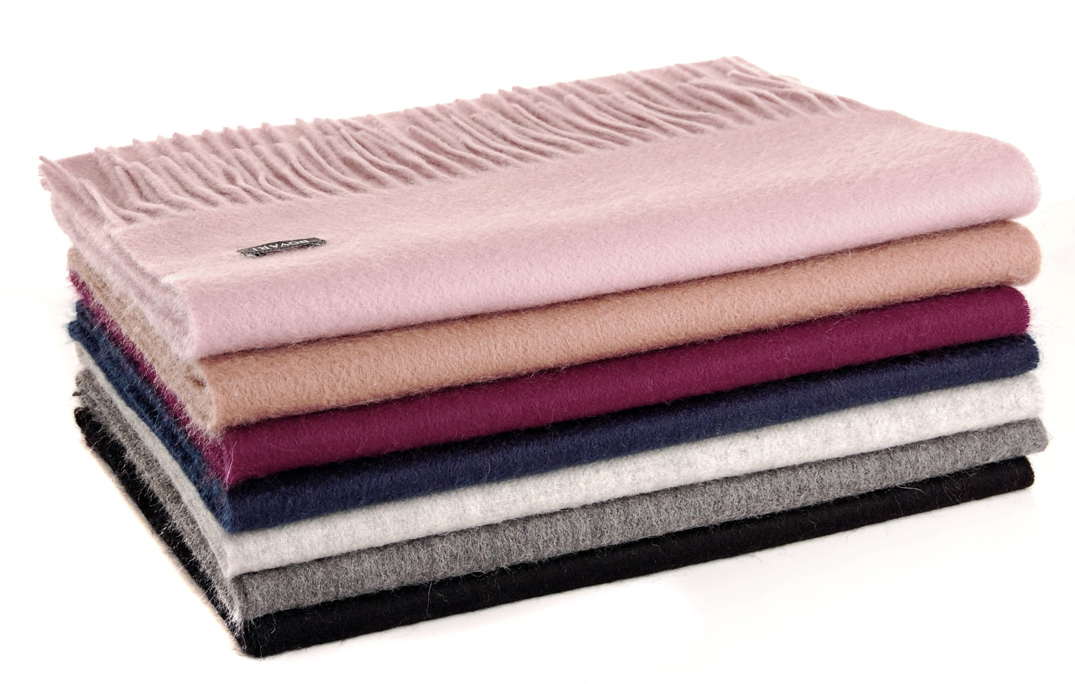 Bovari Kaschmir Schal Damen – 100% Kaschmir/Cashmere – Premium Qualität – klassisch/elegant/zeitlos - 180 x 31 cm - viele Farben