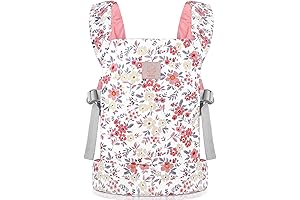 Premium Real Baby Doll Accessories: Pink Wax Flowers Carrier for Toddler Girls
