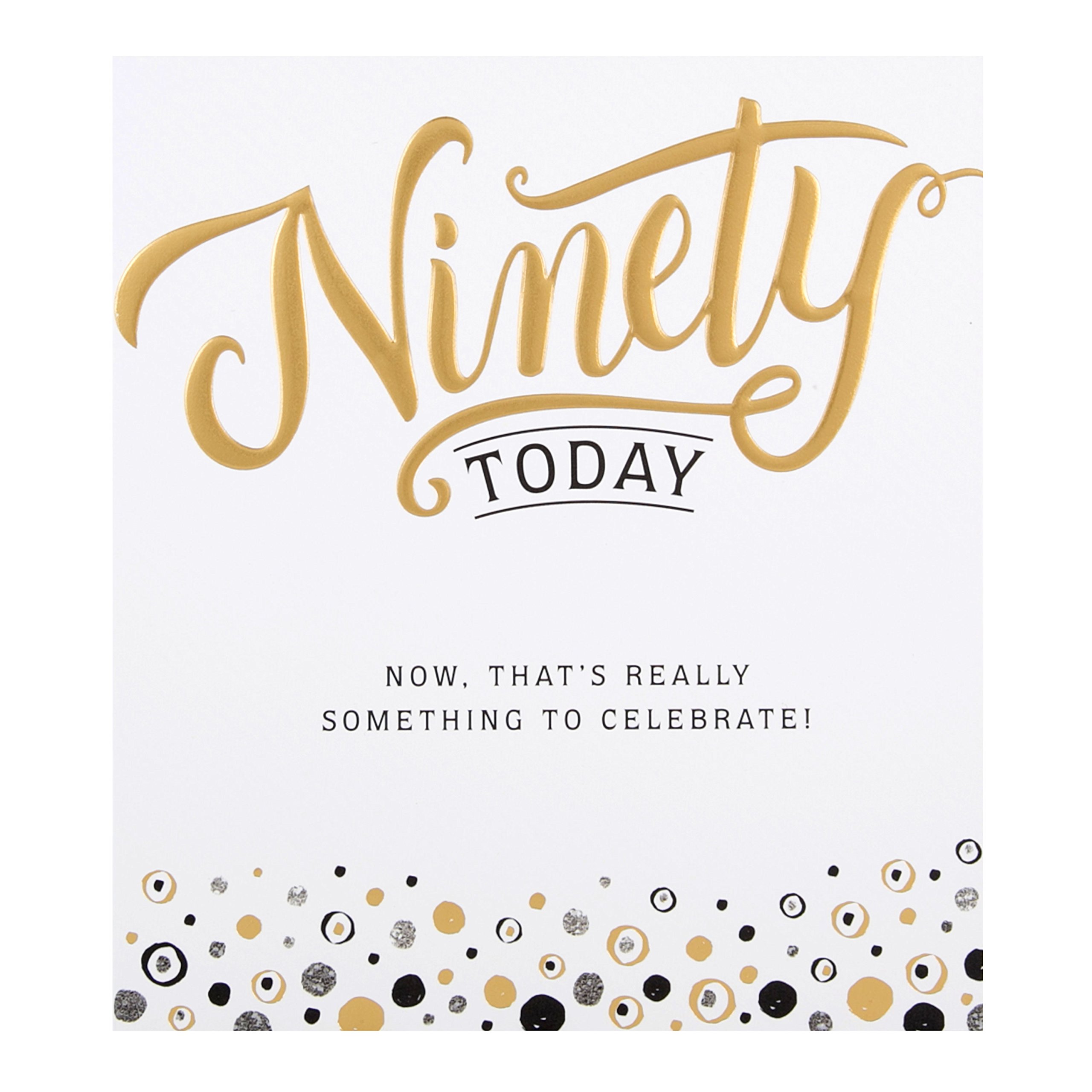 Hallmark 90th Birthday Card "Congratulations" - Small
