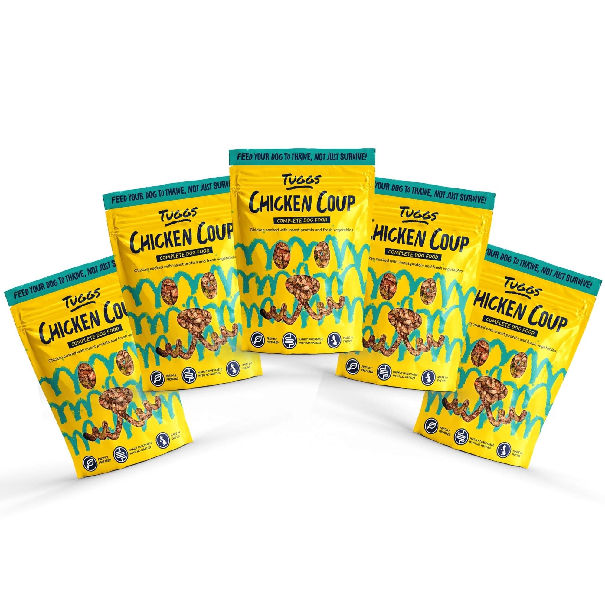 Tuggs Gently Cooked Dog Food – Chicken – Pack of 5 × 300g – Grain-Free, Fresh Natural Ingredients
