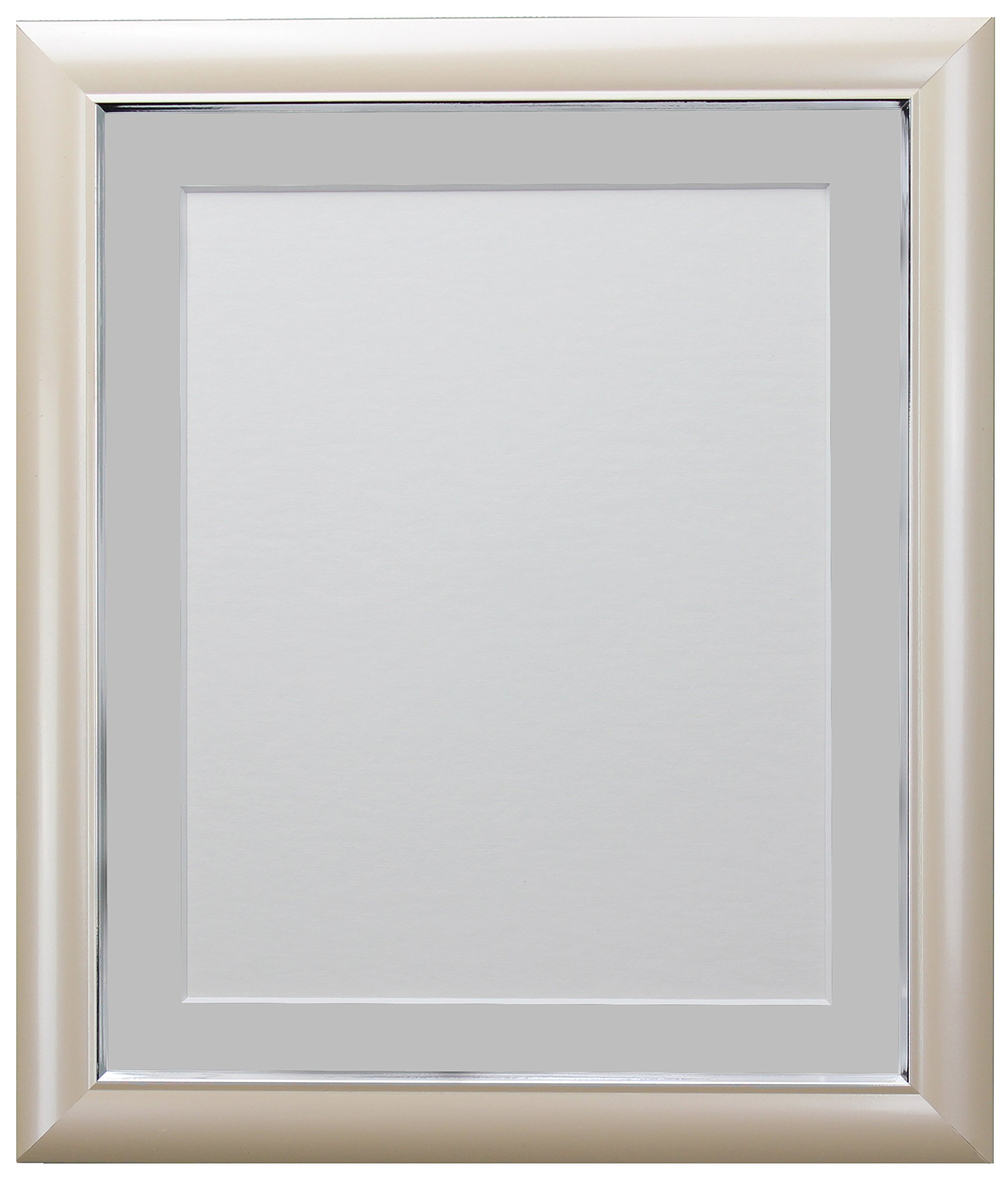 FRAMES BY POST Soda Picture Photo Frame, Plastic, Peach with Light Grey Mount, 30 x 24 Image Size 24 x 20 Inch