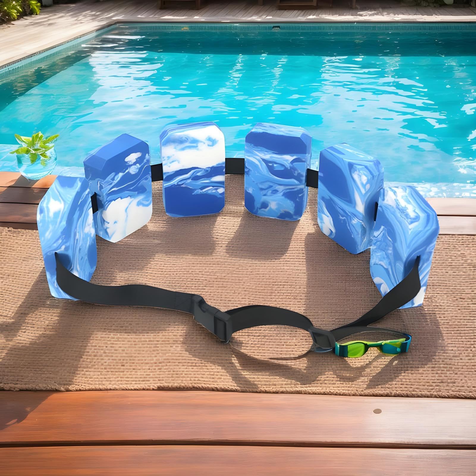 Water Aerobics pas do treningu pływania, z systemem wspomagania wyporności, ergonomiczny design do gimnastyki wodnej – dla kobiet, dzieci, młodzieży i sportowców