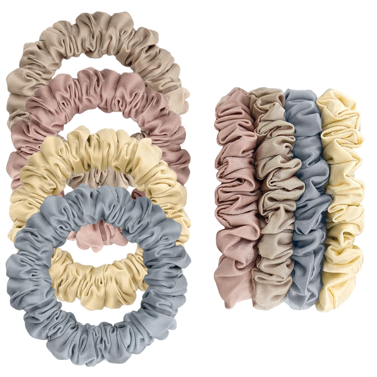 4Pcs Silk Scrunchies
