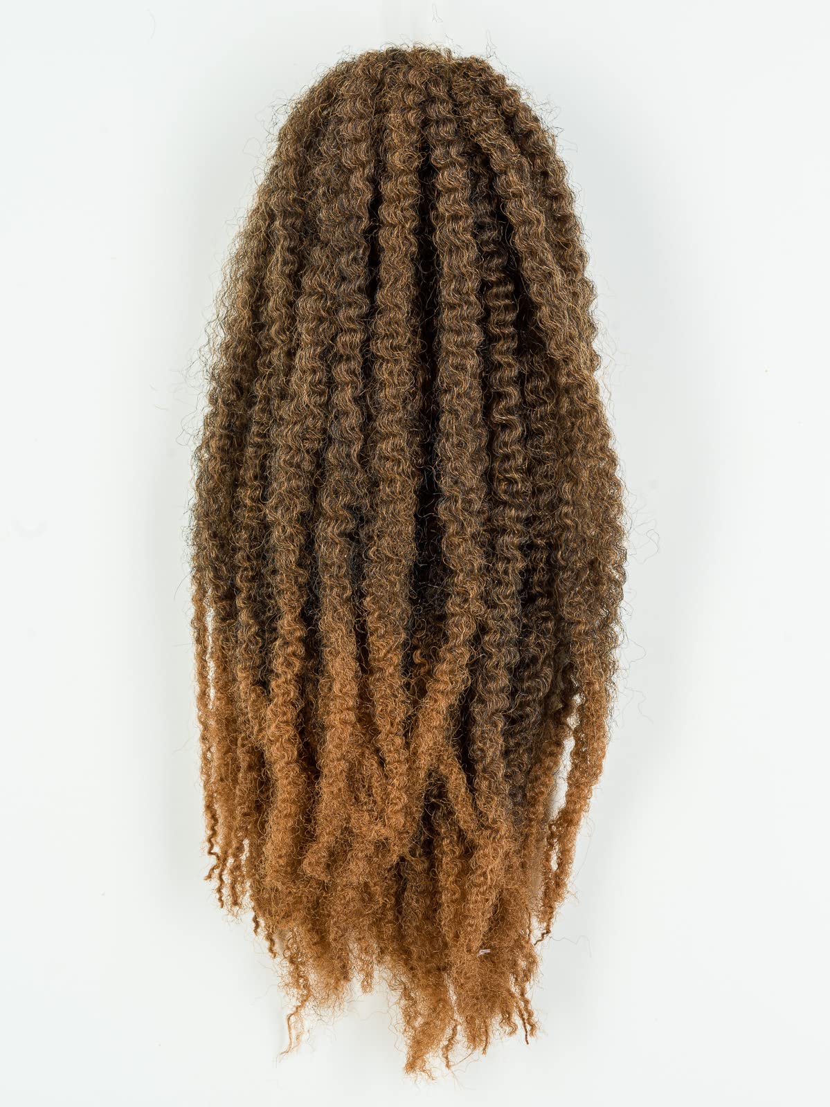 DreadLab - Synthetic Afro Braiding Hair Curly Twist (#1TT Brown - Light Blondish Orange Transitional)