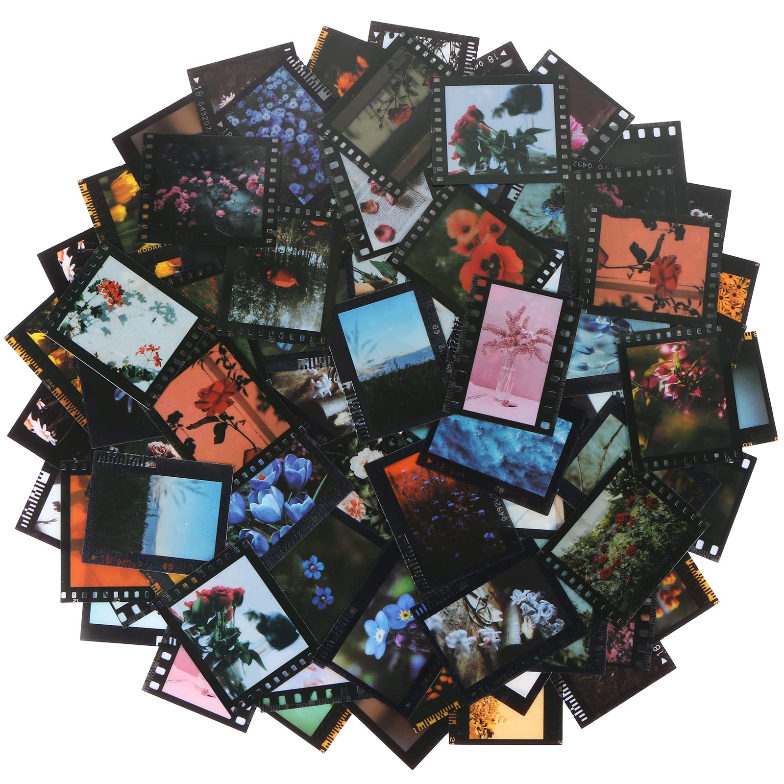 MIKIMIQI 150 Pcs Vintage Stickers DIY Floral Scrapbooking Junk Journal Supplies Plant Flowers Film Adhesive Decorative Vintage Paper Aesthetic Art Craft Embellishment for Notebook Daily Planner