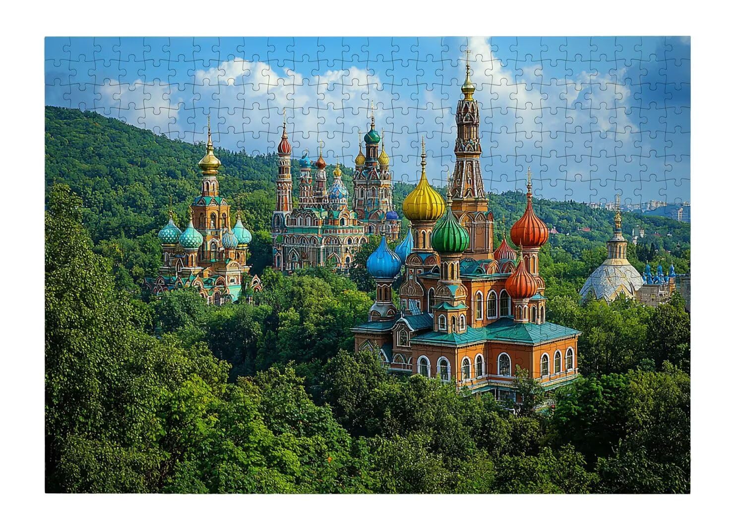 Puzzle 1500 elementów zamku, klasyczne puzzle, 87 x 57 cm, dekoracja -4385