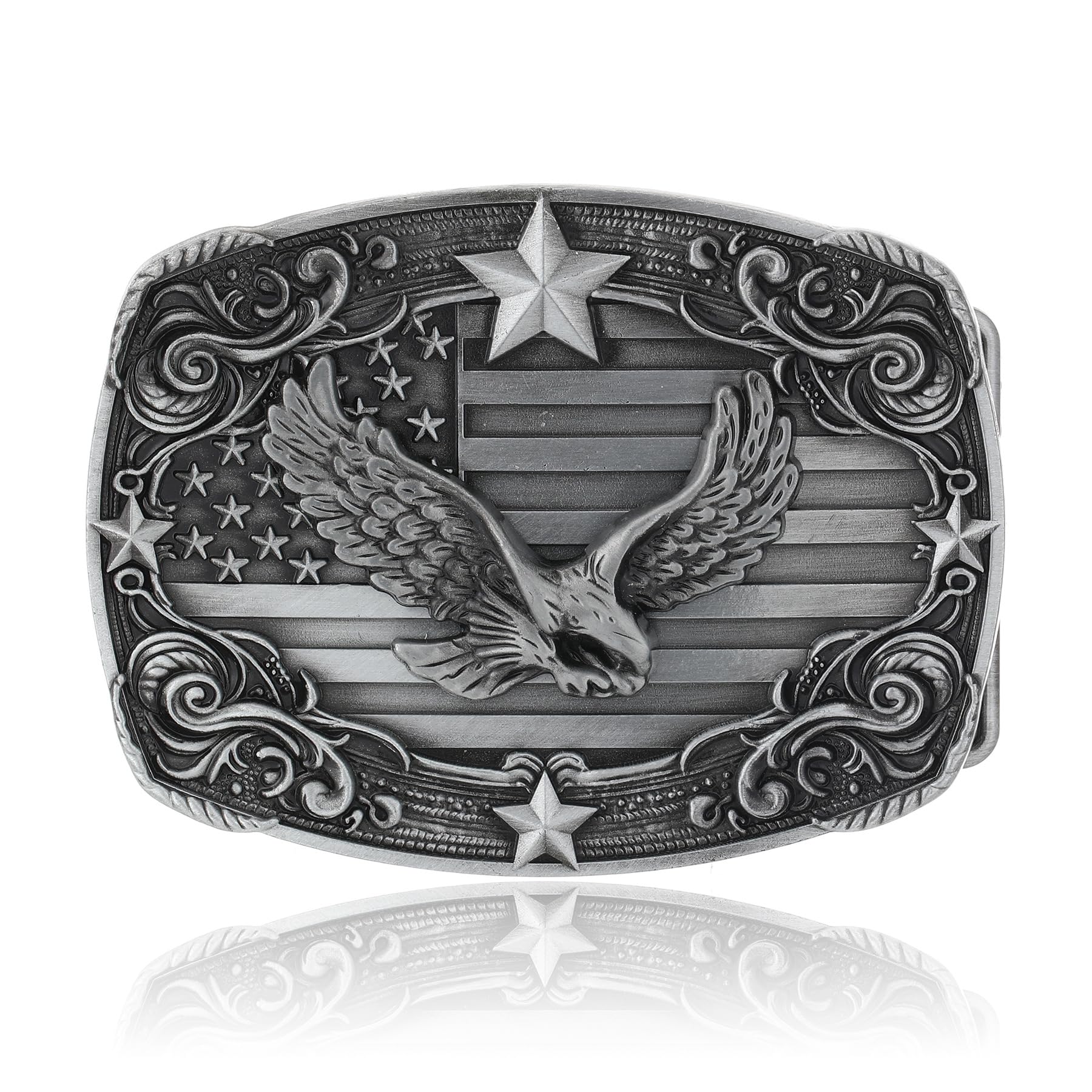 Western Cowboy Vintage Rodeo Cross Prayer Horse Belt Buckle Men