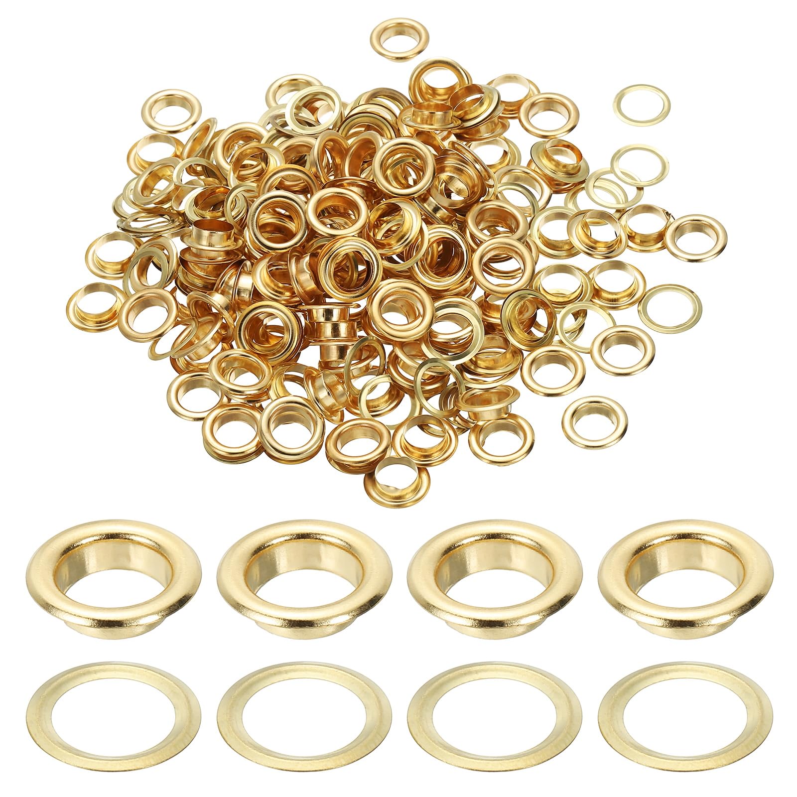 PATIKIL 8mm/5/16" Metal Eyelets