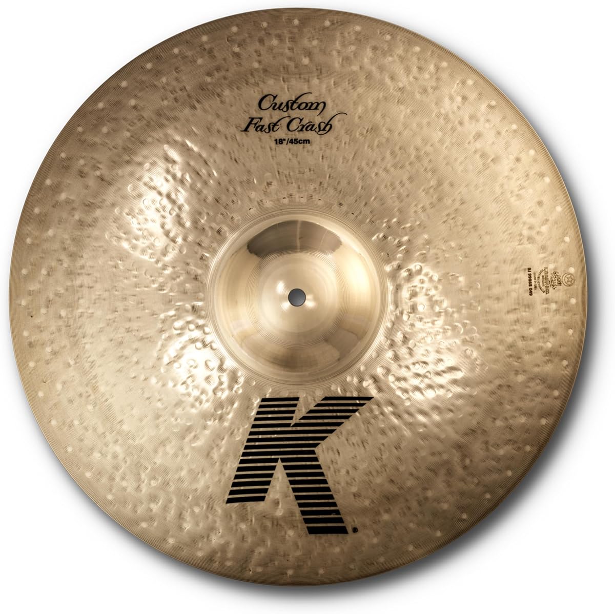 K0984 18" K Custom Fast Crash Cymbal | 18 Inch Voice for the Drum Set, Explosive Accent, Quick Response for Fills, Studio and Gig Ready, Pro Bronze Alloy Build