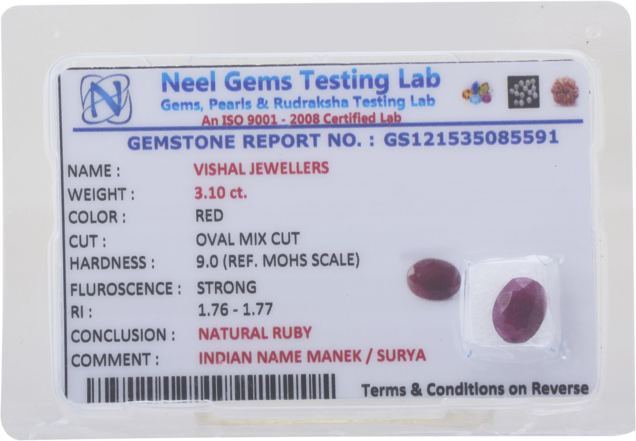 Natural Ruby (Surya)