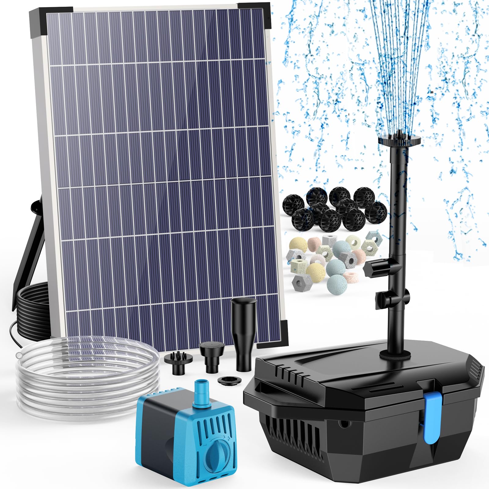 Photo 1 of Antfraer 10W Solar Pond Filter Pump