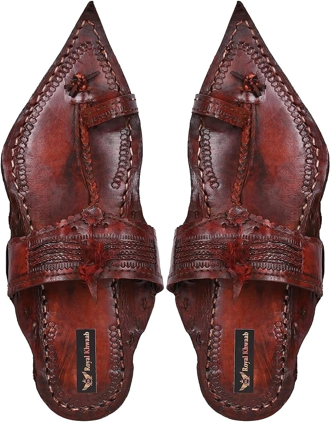 Royal Khwaab Kolhapuri Chappal for Men|Kolhapuri Slippers for Men|Kolhapuri Shoes for Men|Leather Slippers for Men|Wedding Slippers for Men-B1