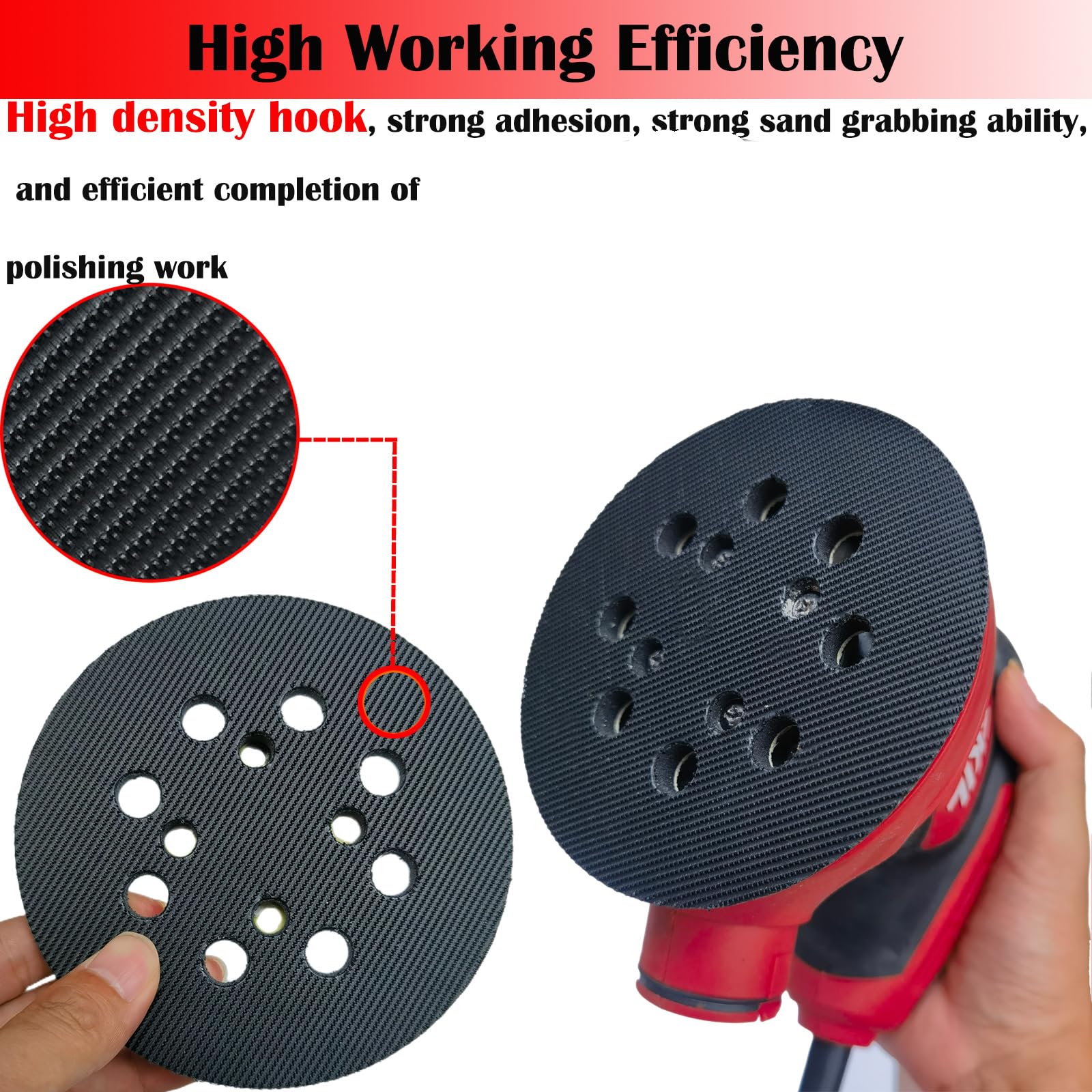 SKIL Sander Pads - 2 Pack 5" Hook & Loop -4