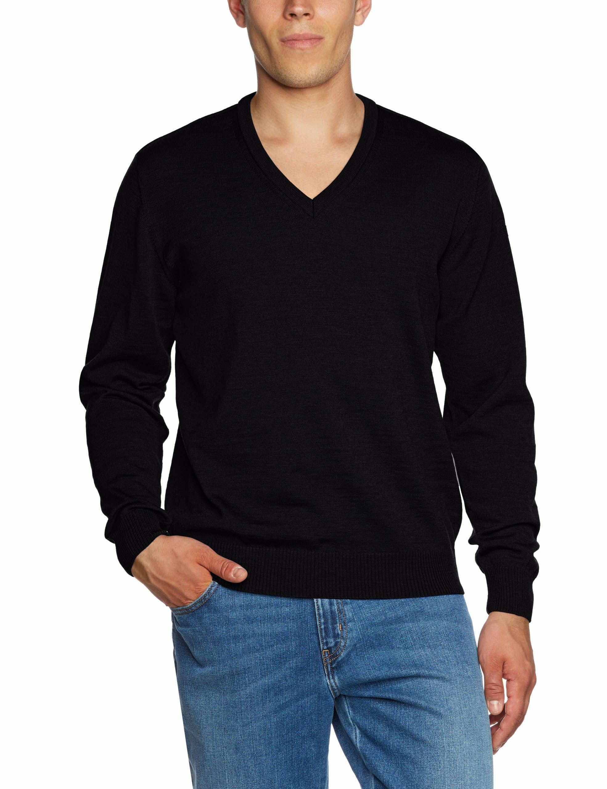 Maerz Herren Pullover 490400 – Schwarz (595), Größe 50