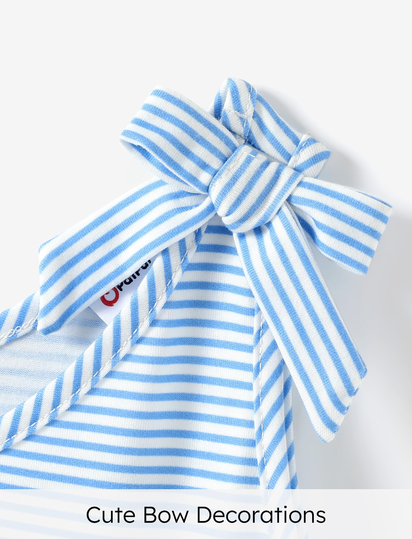 PATPAT Abiti Bambina e Ragazze Vestiti Bambina Eleganti, Vestito Bambina con Spalline Farfalla e Svasatura A-Line, Abbigliamento Bambina età 12 Mesi-10 Anni