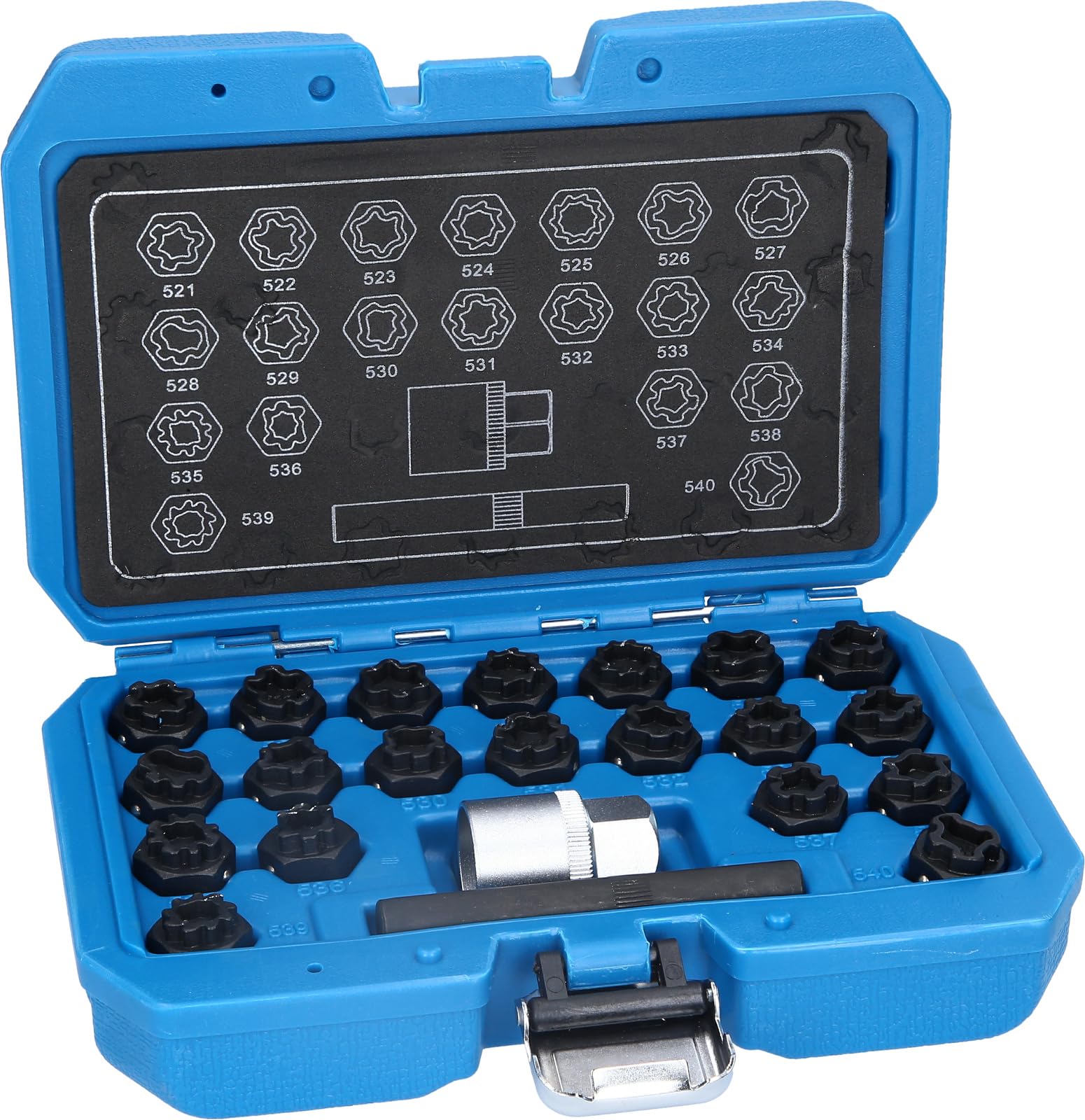 BRILLIANT TOOLS BT691390 Surtido de tornillos antirrobo para llantas para VW, 22 pzs [Powered by KS TOOLS]