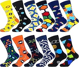 WeciBor Paire de chaussettes décontractées en coton pour Hommes Multicolore Grand