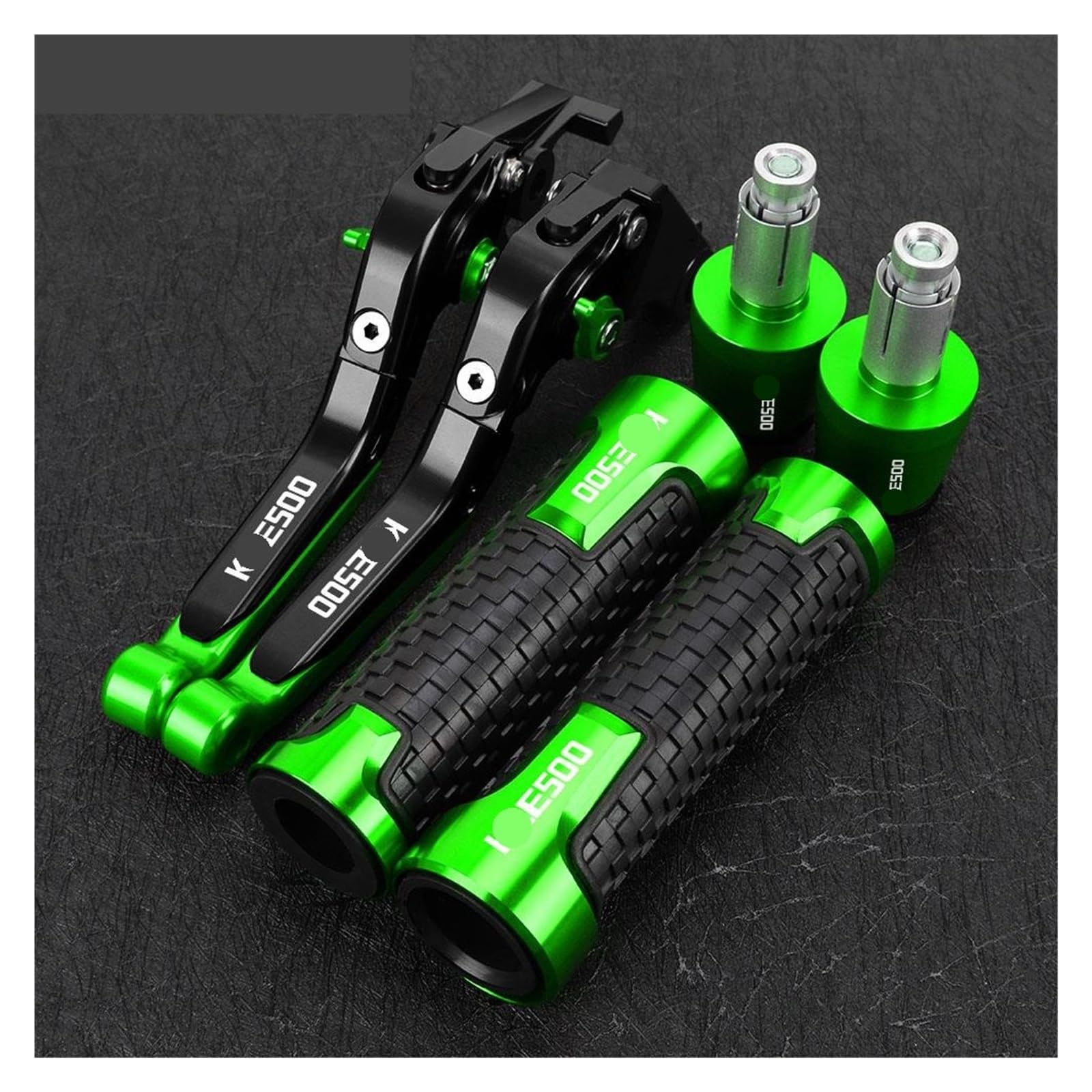 YWQJIOPM Motorcycle Brake Clutch Lever Motorcycle for KLE 500 KLE500 1991-2007 Extendable Brake Clutch Levers Handlebar Handle Grips Ends Slider Accessories