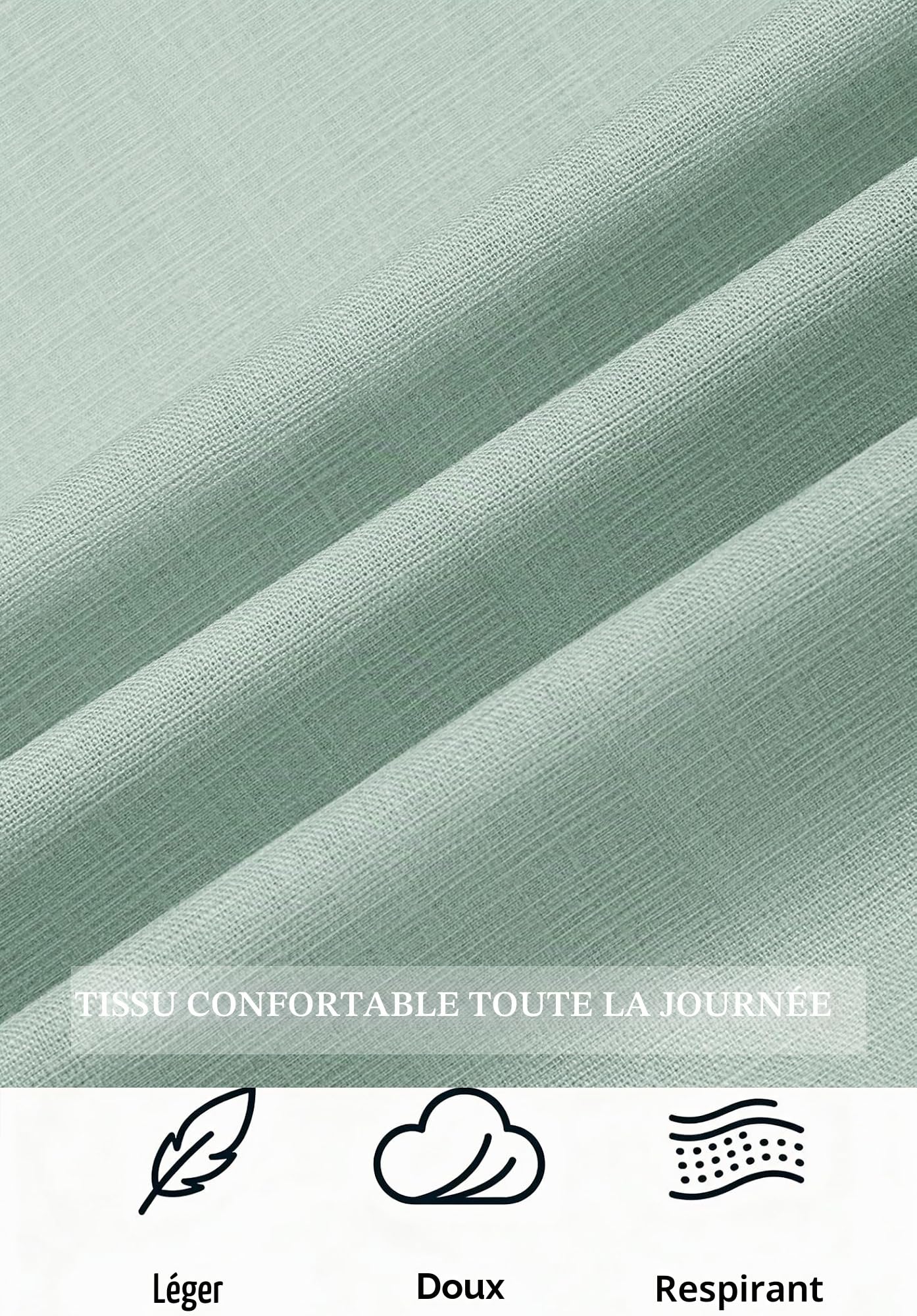 COOFANDY Chemise Homme Manches Courtes Chemise d'Été Léger Style Vacances Décontracté Chemises Boutonnées Chemisette pour Homme Casual Regular Fit