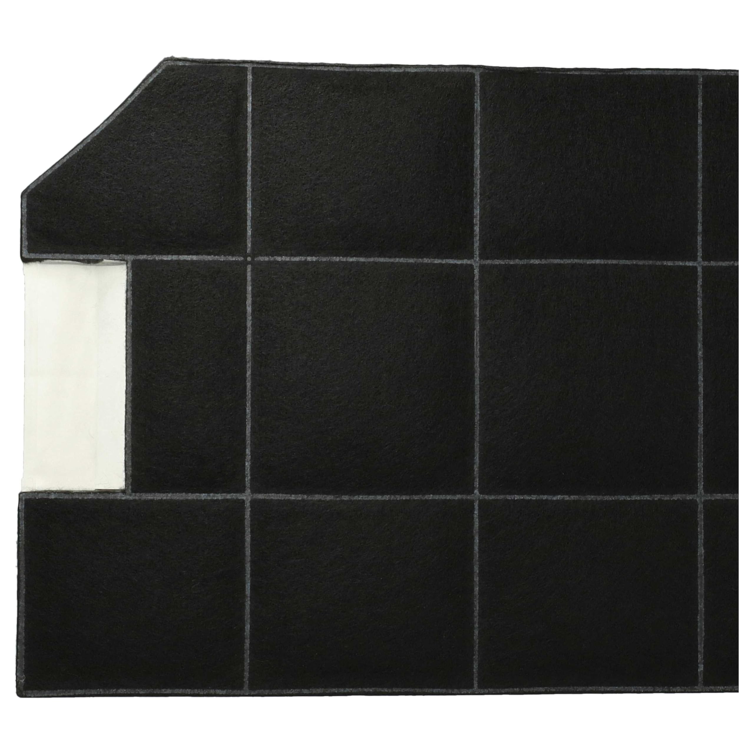 vhbw 4x filtro a carboni attivi sostituisce Bosch DHZ3300 per cappe aspiranti - 49,6 x 23 x 3 cm