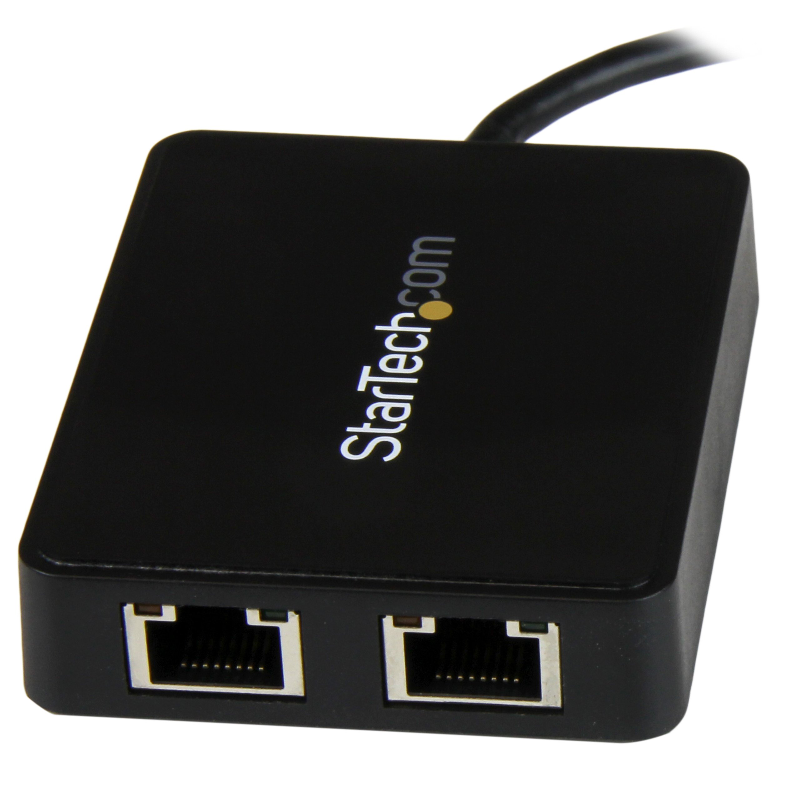 StarTech Adattatore di Rete USB-C a 2x RJ45 Gigabit Ethernet, USB 3.0 5Gbps | Convertitore Compatto USB-C, Ideale per Laptop con Doppia Rete Cablata