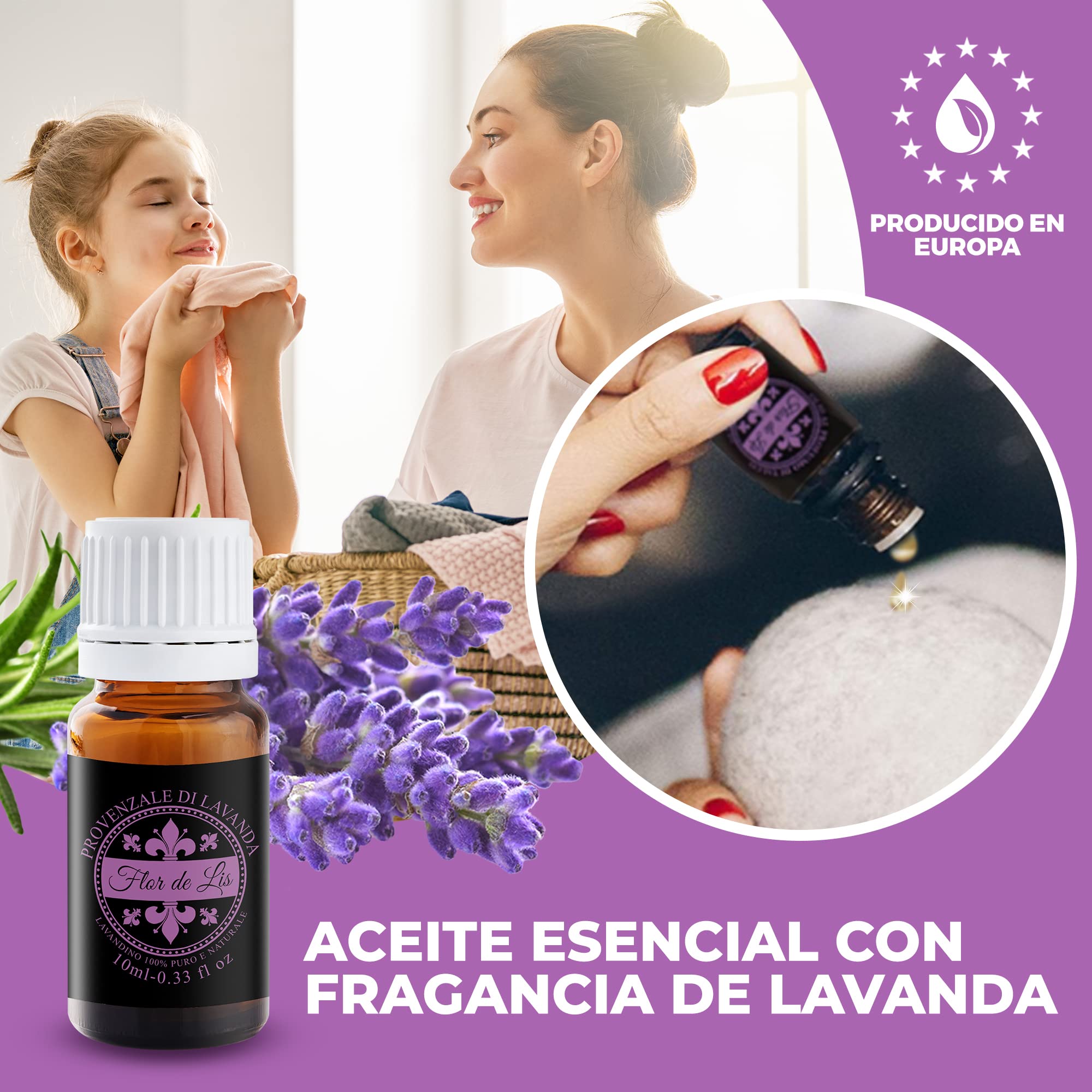 6 Bolas Secadora de Lana de Oveja Ecologica con Aceite Esencial de Lavanda - Suavizante Natural para Ropa - Lana de Nueva Zelanda