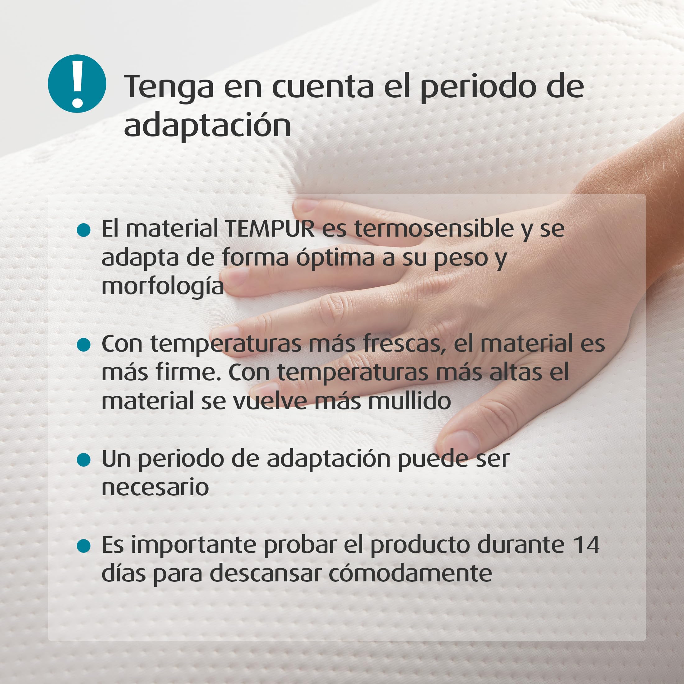 TEMPUR Ombracio Almohada cervical en forma de mariposa, Almohada ergonómica para dormir boca abajo, Firmeza Media, tamaño 60 x 50 x 10 cm