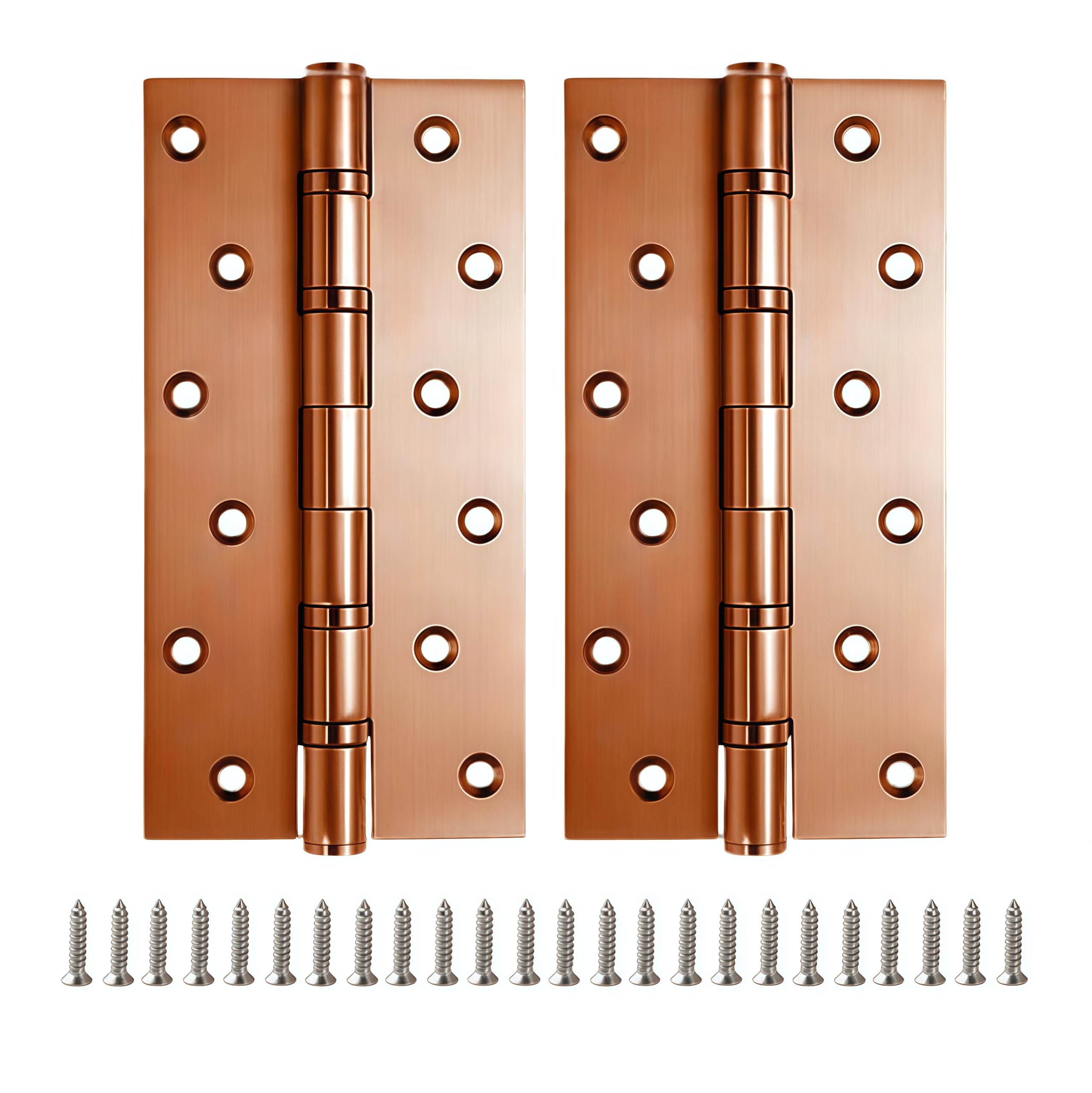 2 Pack Duty Stainless Casement Hinges 8 Inches 3.5mm Thick Antique Bronze