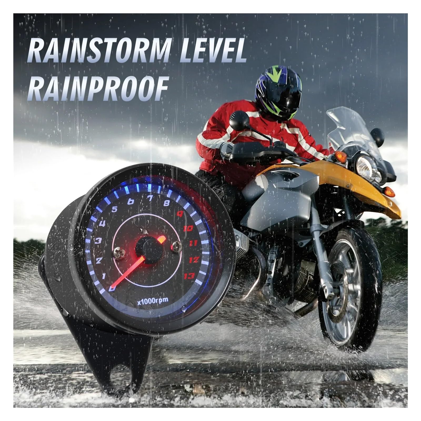 Contagiri Universale Per Motocicletta Con Retroilluminazione A LED Da 12 V, 0~13000 Giri/min, Contagiri Elettronico A, Accessori Per Moto Indicatore