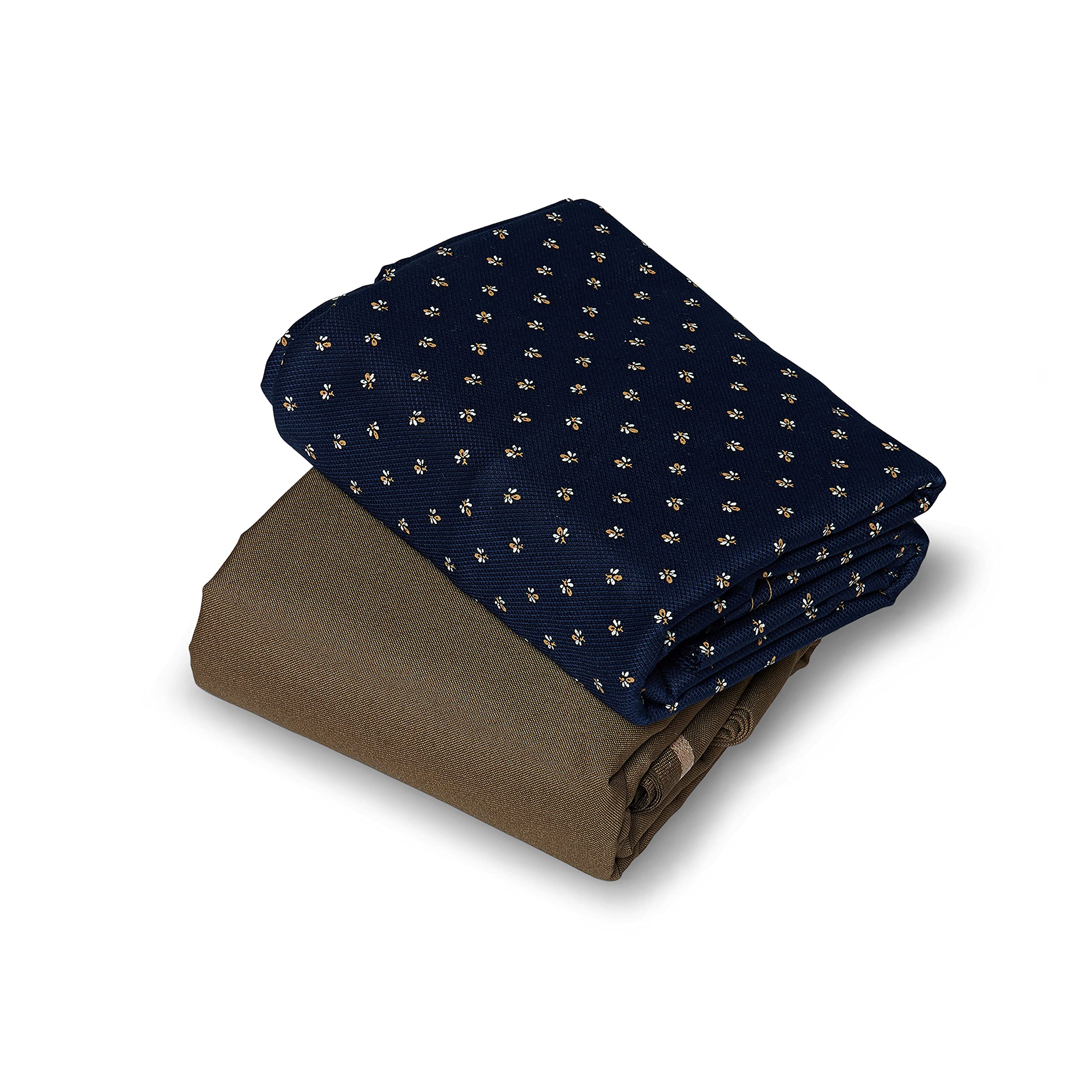 giant star Formal Cotton Navy Blue Printed Shirt Fabric And Fiber Dyed Poly Viscose Brown Pants Fabric Grey For Men-picture-11