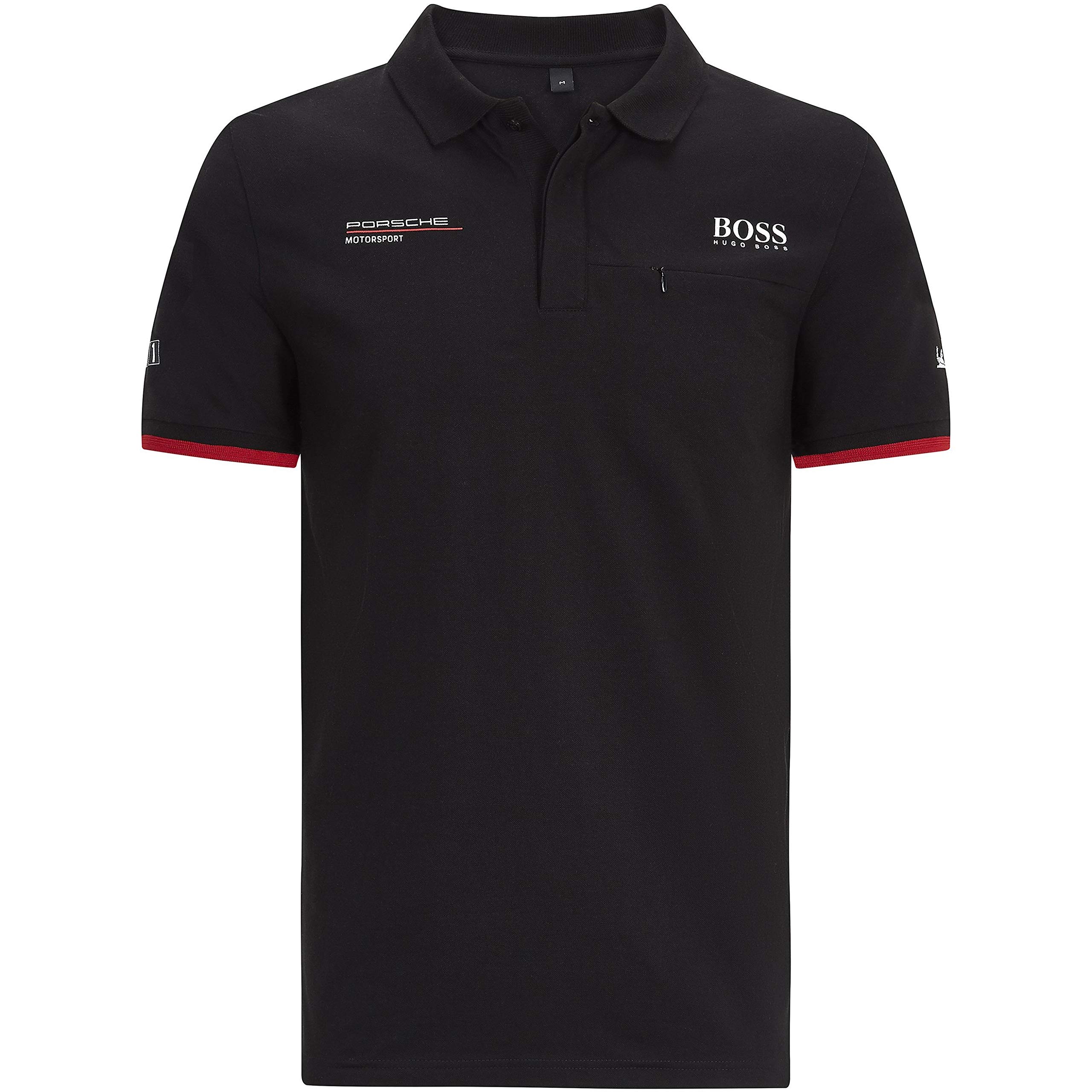 Porsche Motorsport Men's Team Black Polo w/Motorsport Kit