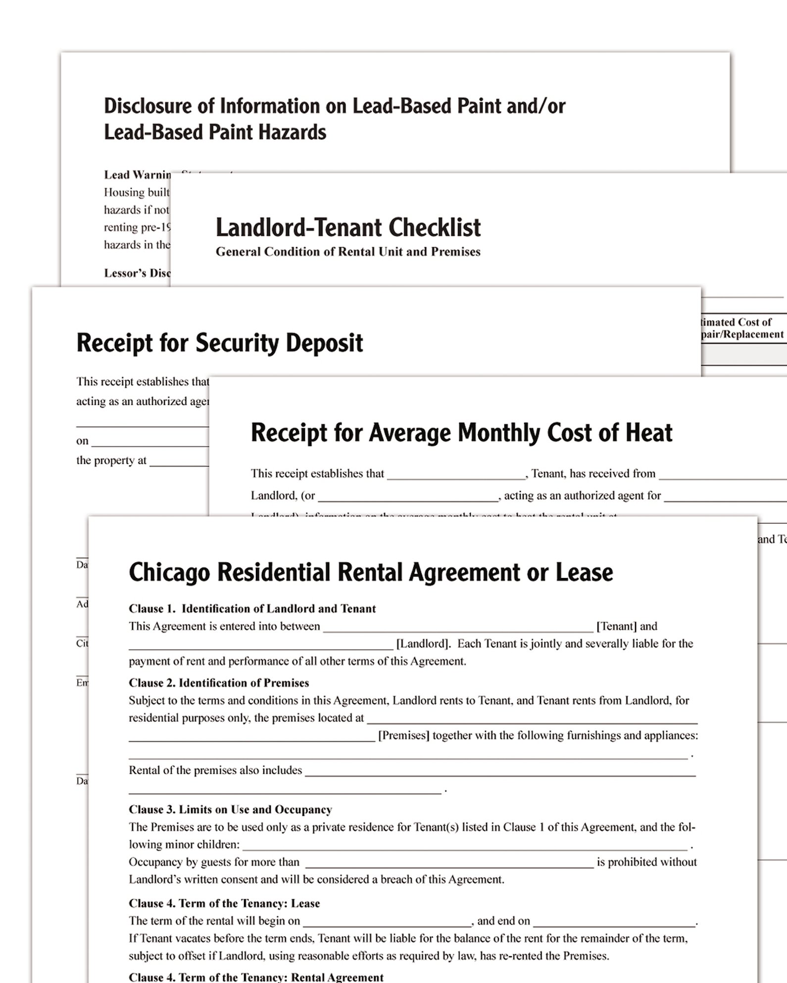 Amazon.com : Adams Residential Lease-Chicago, Forms and Instructions  (LF310-CHI) : Legal Forms : Office Products
